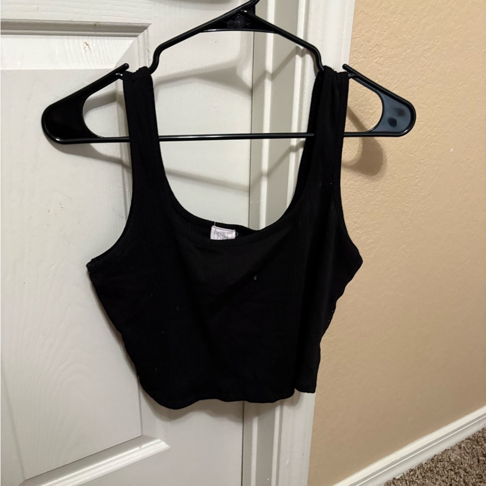 Black Women's Crop Top